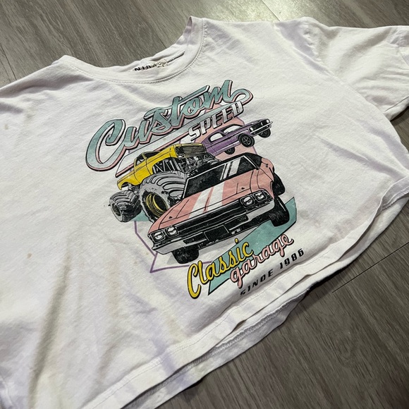 car crop top custom speed classic garage 1986 style crop top - Picture 2 of 4